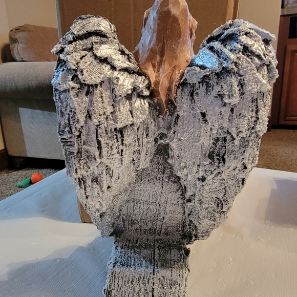 Cresent Angel Indoor Outdoor Light Statue Figurine New - Picture 6 of 8